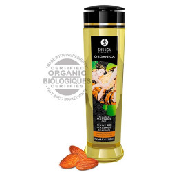 Shunga Huile de massage Bio Kissable Amande douce 240mL